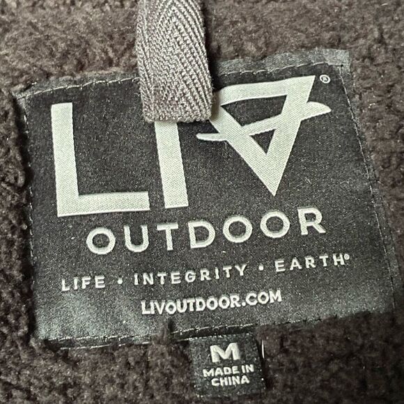 LIV Outdoor Gray “Avery” Lined Mid Length Parka w/Fleece in Hood (Size: Medium) - Picture 8 of 16